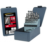COFFRET FORET METAL HSS MEULE PRO 25PCS DIAMETRE1 A 13 / 0,5 MM COFFRET FORET METAL HSS MEULE PRO 25PCS DIAMETRE1 A 13 / 0,5 MM